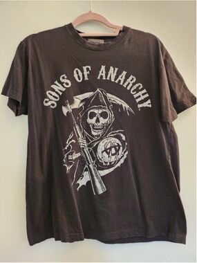Sons of Anarchy Grim Reaper Graphic T-Shirt‎ Black Men's Size Large